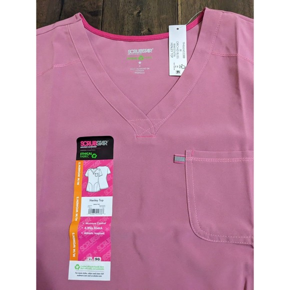 Scrubstar Tops Scrubstar Womens Orchid Blis Henley Medical Scrub